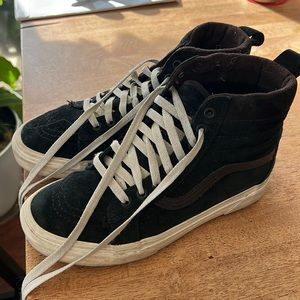 Black Suede High Top Vans